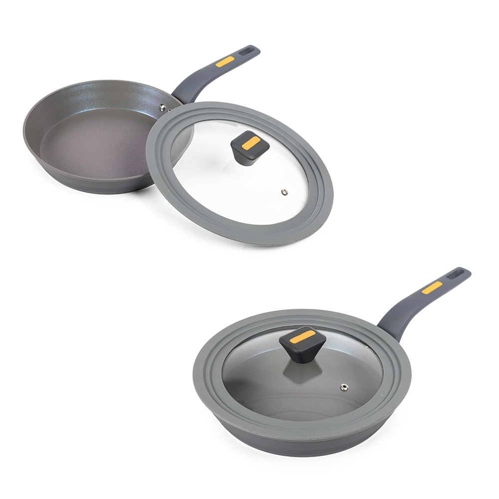 Leerpan Sartén Antiadherente De Cocina De 3 Piezas 20cm 24cm 28cm Con Tapa De Vidrio