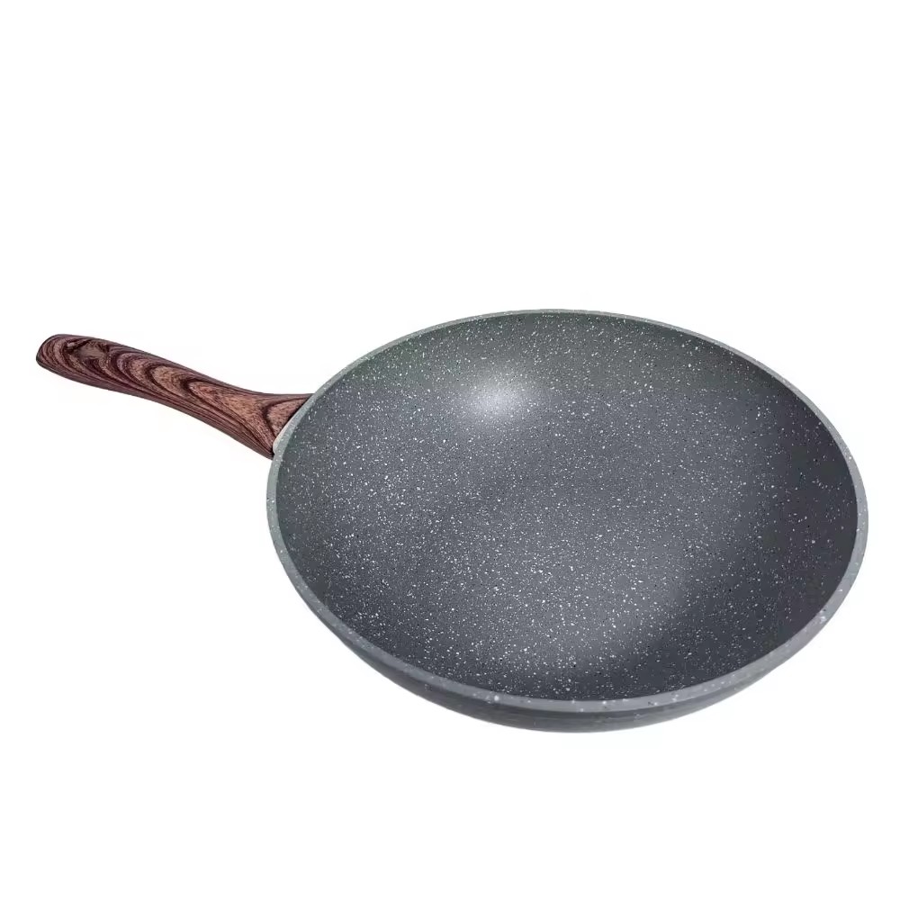 Hogar Cocina Woks antiadherentes Wok Sartén de aluminio para cocinar