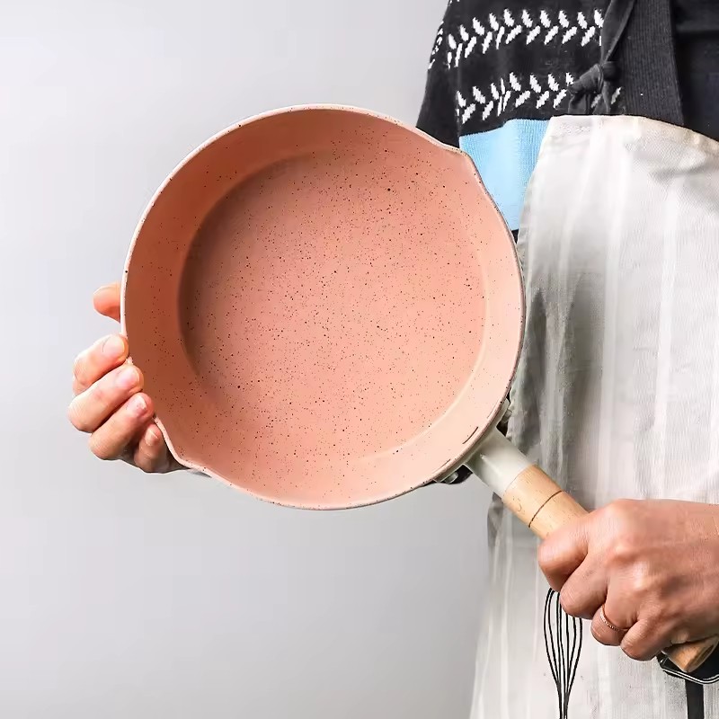 Olla antiadherente de estilo japonés, estufa de gas, Cocina de Inducción, comida para bebé, leche, olla pequeña para sopa, olla para fideos instantáneos