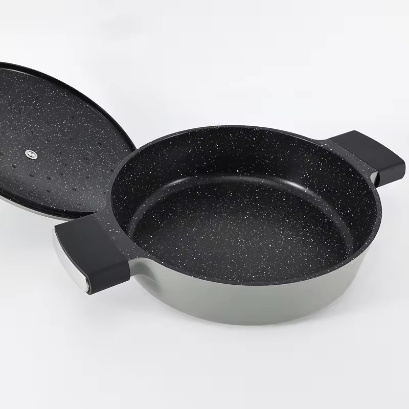 Juego de utensilios de cocina antiadherentes, olla y sartén para cocina