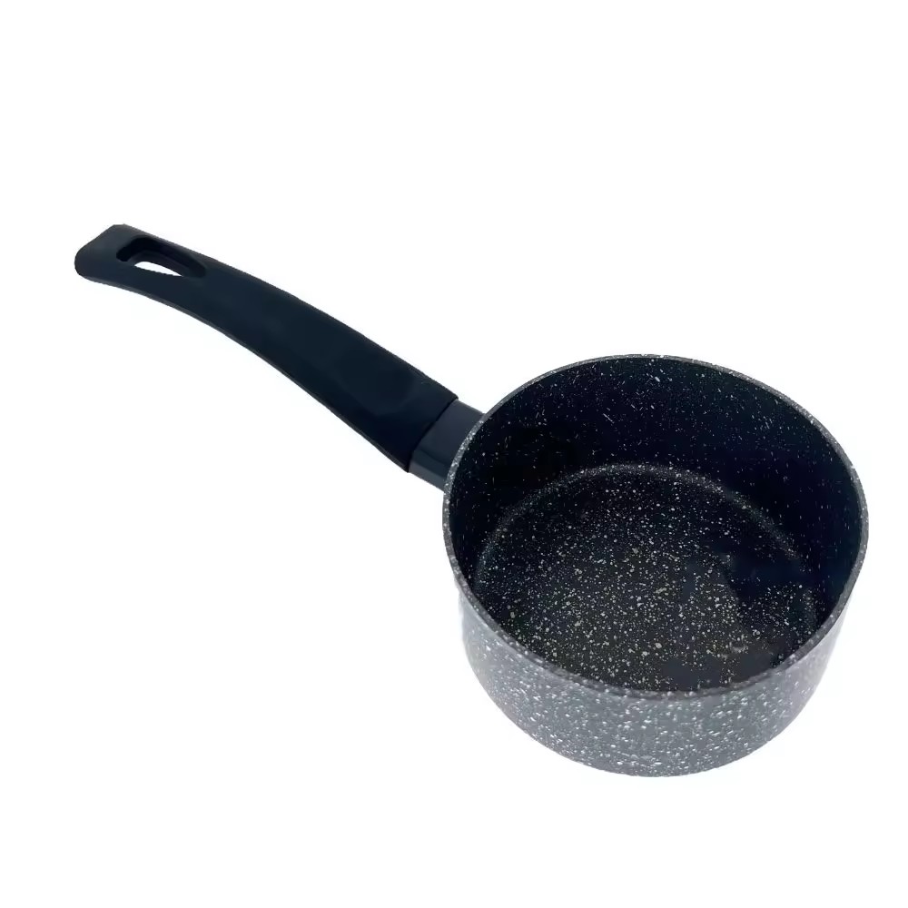 Sartén individual para salsa, juego de utensilios de cocina con ollas y sartenes antiadherentes de mármol y granito, para el hogar, cocina, sartén